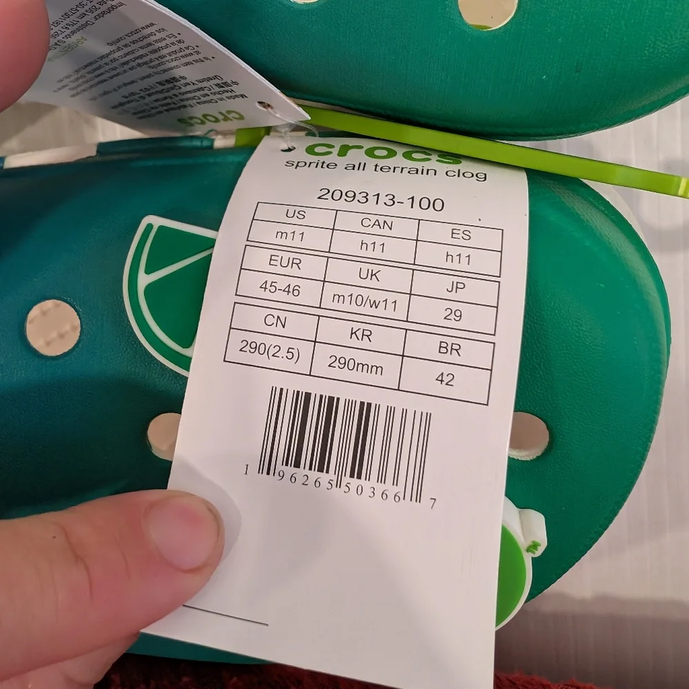 CROCS Sprite All-Terrain Clogs size 11 mens
